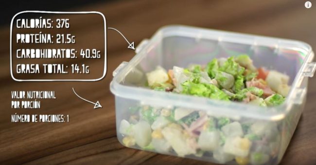 Ensalada de papa con atún