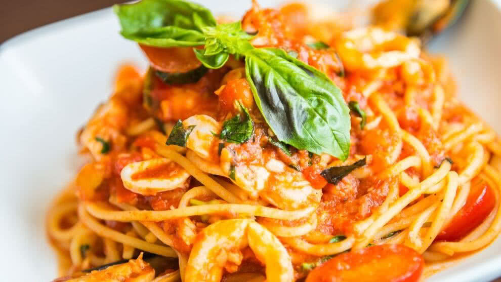 Spaghetti con salsa costeña